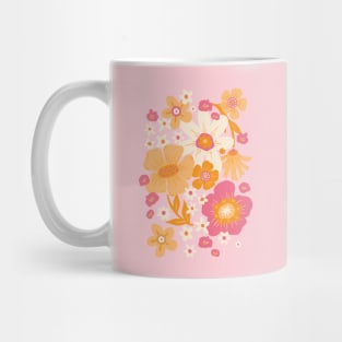 Groovy 60s Floral - Florida Pink Mug